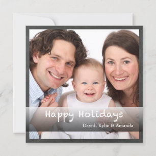 Anpassningsbar av glad helg Family Photo Chalkboar