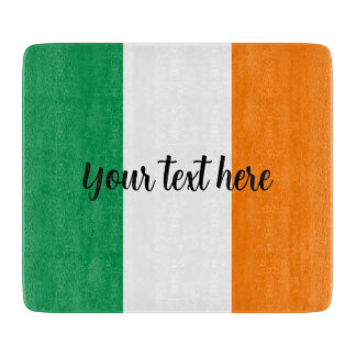 Anpassningsbar av glasskiva med irländsk flagga