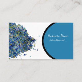 Anpassningsbar av havsblått betesfält visitkort