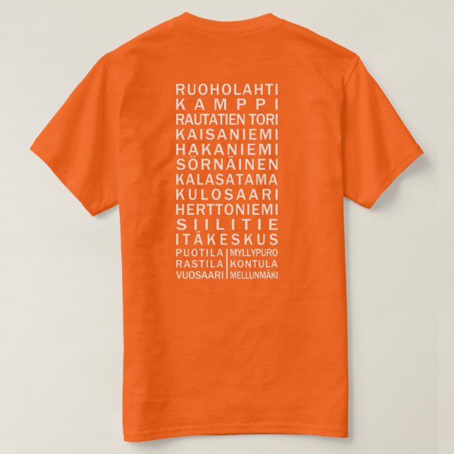 Anpassningsbar av Helsingfors tunnelbaneledning fö Tee (Design baksida)
