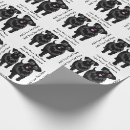 Anpassningsbar av julgranstext presentpapper