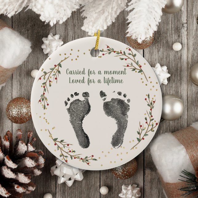 Anpassningsbar av julminnet i Babyen Baby-fotutskr Julgransprydnad Keramik (Skapare uppladdad)