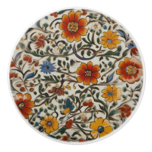 Anpassningsbar av keramisk Blommigt, färgstark Knopp