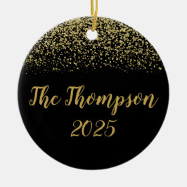 Anpassningsbar av keramisk prydnadsföremål i Black Julgransprydnad Keramik