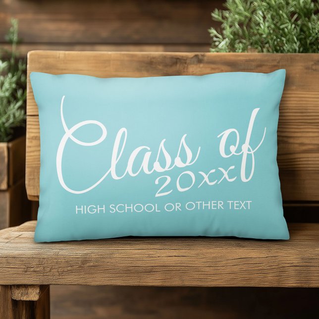 Anpassningsbar av klass för Studenten eller Réunio Prydnadskudde (Custom Graduation Pillow)