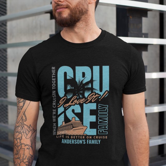 Anpassningsbar av kryssningsbesättning, familjeåte t shirt (Skapare uppladdad)