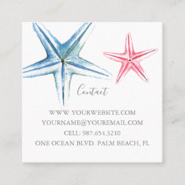 Anpassningsbar av kungsfisk vid kustnära oceanen fyrkantigt visitkort