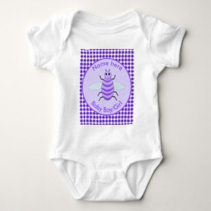 Anpassningsbar av Lila Baby Bee-Neutralt T Shirt