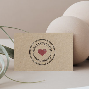 Anpassningsbar av logotyp, enkel, homemade, visitkort