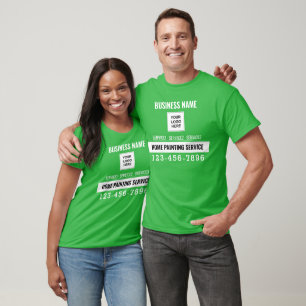 Anpassningsbar av målningstjänstens QR-Logotyp, T Shirt