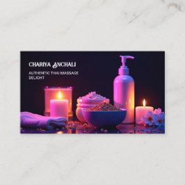 Anpassningsbar av massagebehandling QR Visitkort