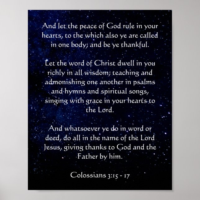 Anpassningsbar av Midnight Blue Starry Himlar Post Poster (Framsidan)