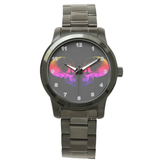 Anpassningsbar av Oversized Black Bracelet manar w Armbandsur (Framsida)