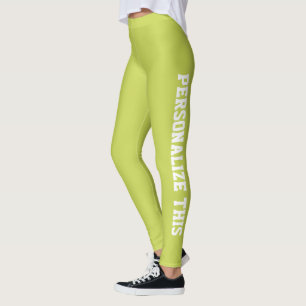 Anpassningsbar av personlig, Oliv grönt Leggings