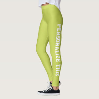 Anpassningsbar av personlig, Oliv grönt Leggings