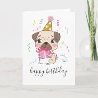 Anpassningsbar av Personligen Cute Pug Hund Tassar