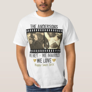 Anpassningsbar av personligens foto och text t shirt