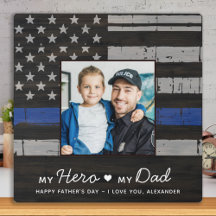 Anpassningsbar av polisens Thin Blue Line Pappa Fo