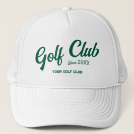 Anpassningsbar av Preppy Grönt Golf Klubb Vapenskö Keps
