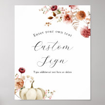 Anpassningsbar av Pumpkin- och Burgundy-Blommigt