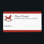 Anpassningsbar av rakethästen leksak under julen fraktsedel<br><div class="desc">Låt dessa festliga skeppningsetiketter hjälpa er att sprida helgdag till munkavle! Rubriken har en klassisk rockande häst med ditt namn i ett elegant-skript. Spara och förtjusning åt mottagarna! Använda ett ord-bearbetningsprogram hemma för att koppla dina e-postlistor för enkel utskrift. Dessa chic och enkla att märka användor är perfekter för helgdagskort,...</div>