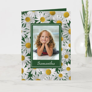 Anpassningsbar av sansad ljus Daisy - Anteckningskort