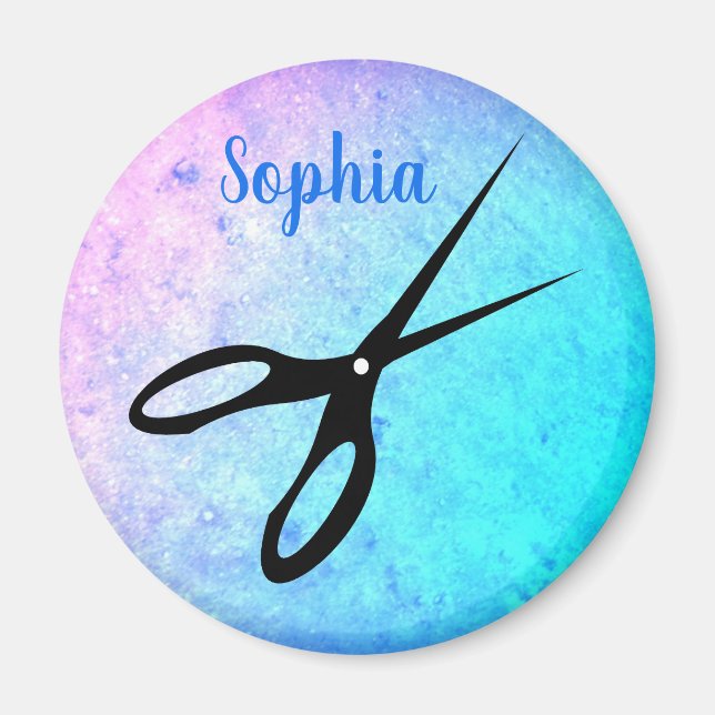 Anpassningsbar av saxar Saxors Shears Magnet (Framsidan)