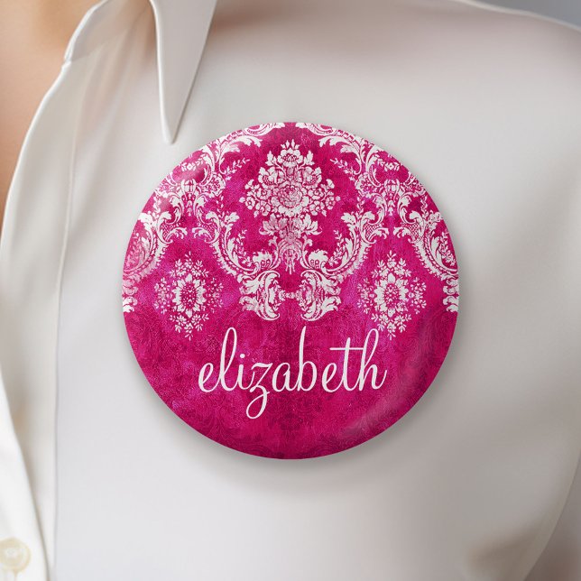 anpassningsbar av shock rosa mönster för mätmask knapp (Custom Button)