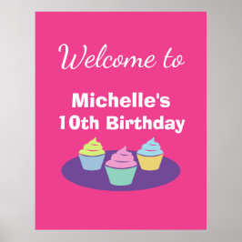 Anpassningsbar av tema för Födelsedagsfest av cupk Poster