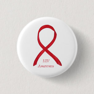 ANPASSNINGSBAR av testen för hiv-medvetenhet Knapp