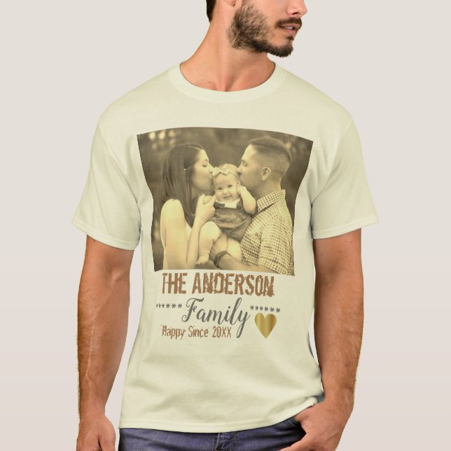 Anpassningsbar av text och bild t shirt (Framsida)