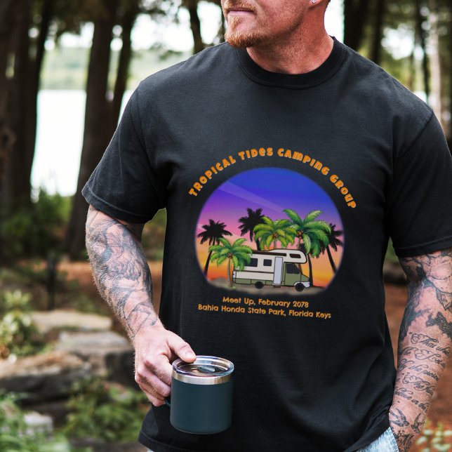 Anpassningsbar av Tropical Camping Motorhome T Shirt (Skapare uppladdad)