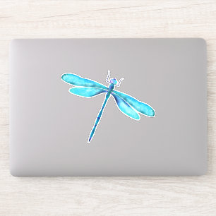 Anpassningsbar av turkos Dragonfly - Klipp vinylet Klistermärken