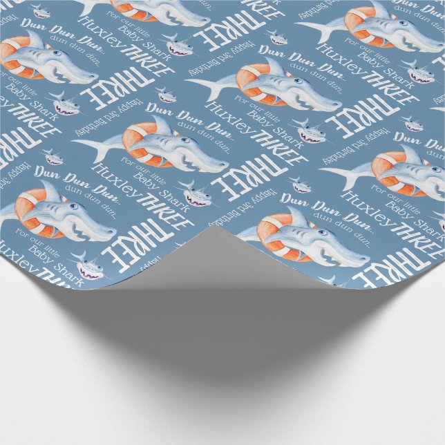 anpassningsbar av vattenfärg i Baby Presentpapper (Hörn)