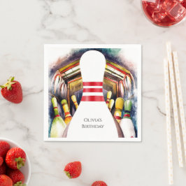 Anpassningsbar av vattenfärg med bytt födelsedag pappersservett