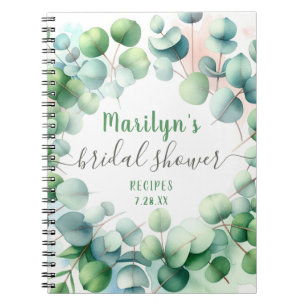 Anpassningsbar av vattenfärgen Eucalyptus Möhippa Anteckningsbok