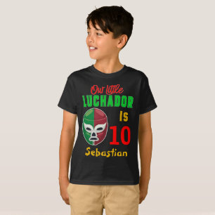 Anpassningsbar av vilande Luchador färgad födelsed T Shirt