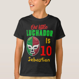Anpassningsbar av vilande Luchador färgad födelsed T Shirt