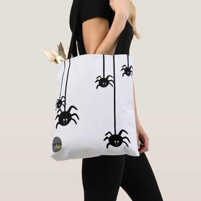 ANPASSNINGSBAR AV WHITCK SPIDER HALLOWEEN Business Tygkasse (Närbild)