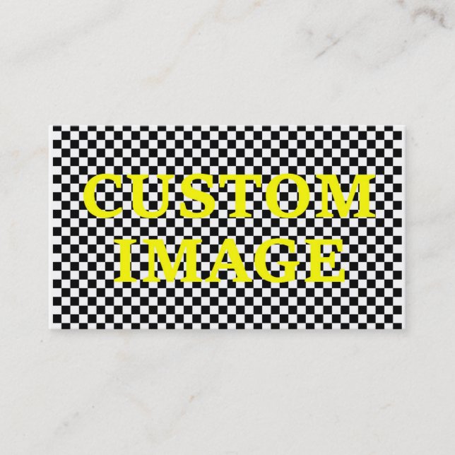 Anpassningsbar avbildar och beställnings- text visitkort (Framsida)