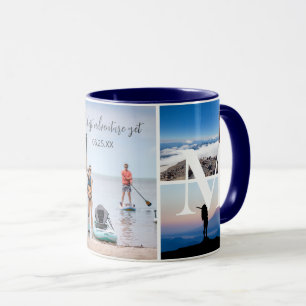 Anpassningsbar Äventyr Photo Collage Coffee Mugg
