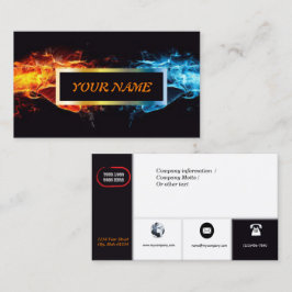 Anpassningsbar avfyrar n-isvisitkorten med visitkort