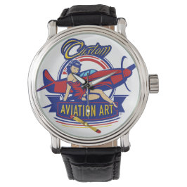 Anpassningsbar Aviation Art eWatch Armbandsur