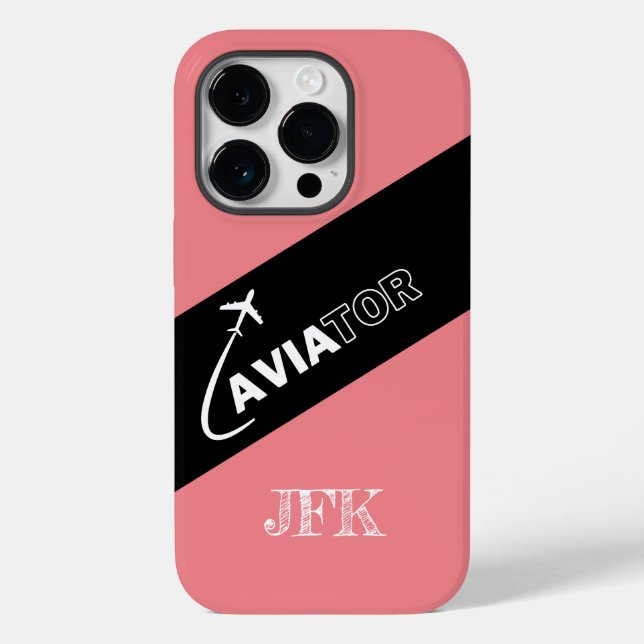 Anpassningsbar Aviator, flygplan,Modern,Pilot,Luft (Baksida)