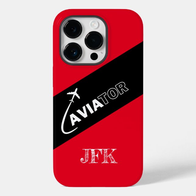 Anpassningsbar Aviator, flygplan,Modern,Pilot,Luft (Baksida)