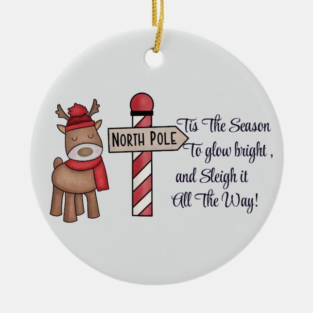 Anpassningsbar Avocado lite prydnadsföremål, anpas Julgransprydnad Keramik (Framsidan)