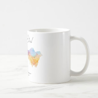 anpassningsbar avstånd länge ett par karta kaffemugg