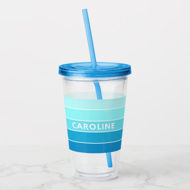 Anpassningsbar Azure Himmel Light Pastel Blue Whit Take Away Mugg (Vänster)