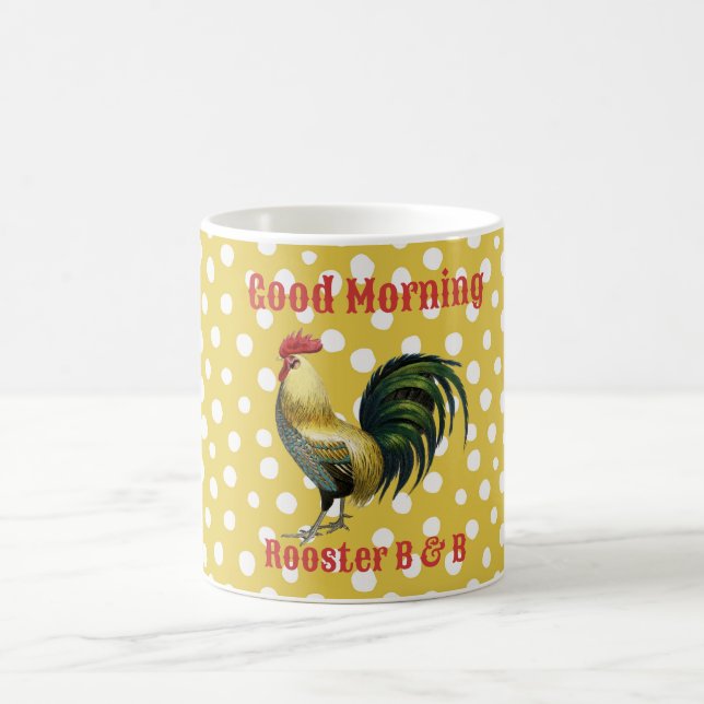 Anpassningsbar B & B Land Tupp-jordbrukskassan Mug Kaffemugg (Center)