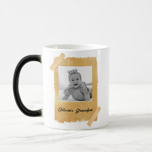 Anpassningsbar Baby Ansikte Foto för morfar New Pa Magisk Mugg
